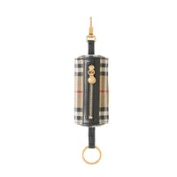 Porte-clés The Barrel en coton Vintage Check - Archive Beige