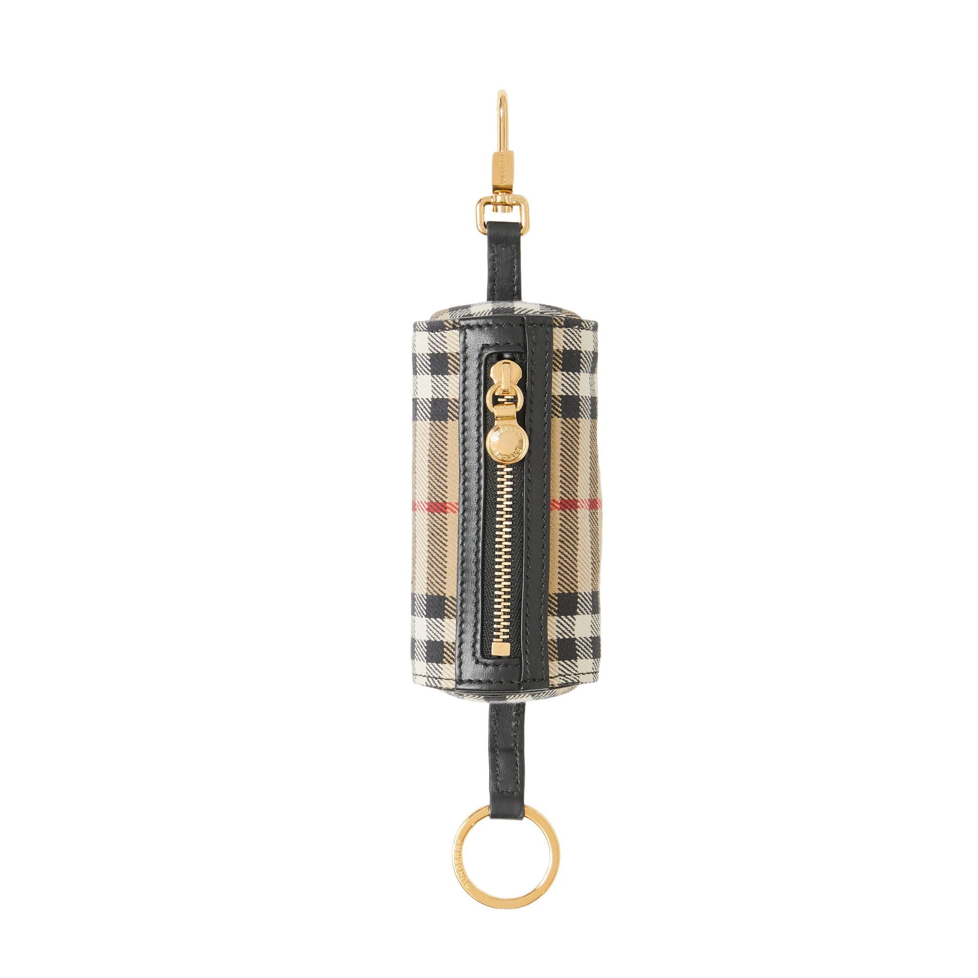 Porte-clés The Barrel en coton Vintage Check - Archive Beige