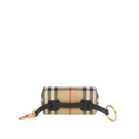 Porte-clés The Barrel en coton Vintage Check - Archive Beige