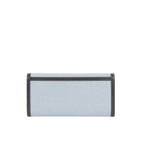 Portefeuille continental en toile de coton avec logo - Vivid Cobalt