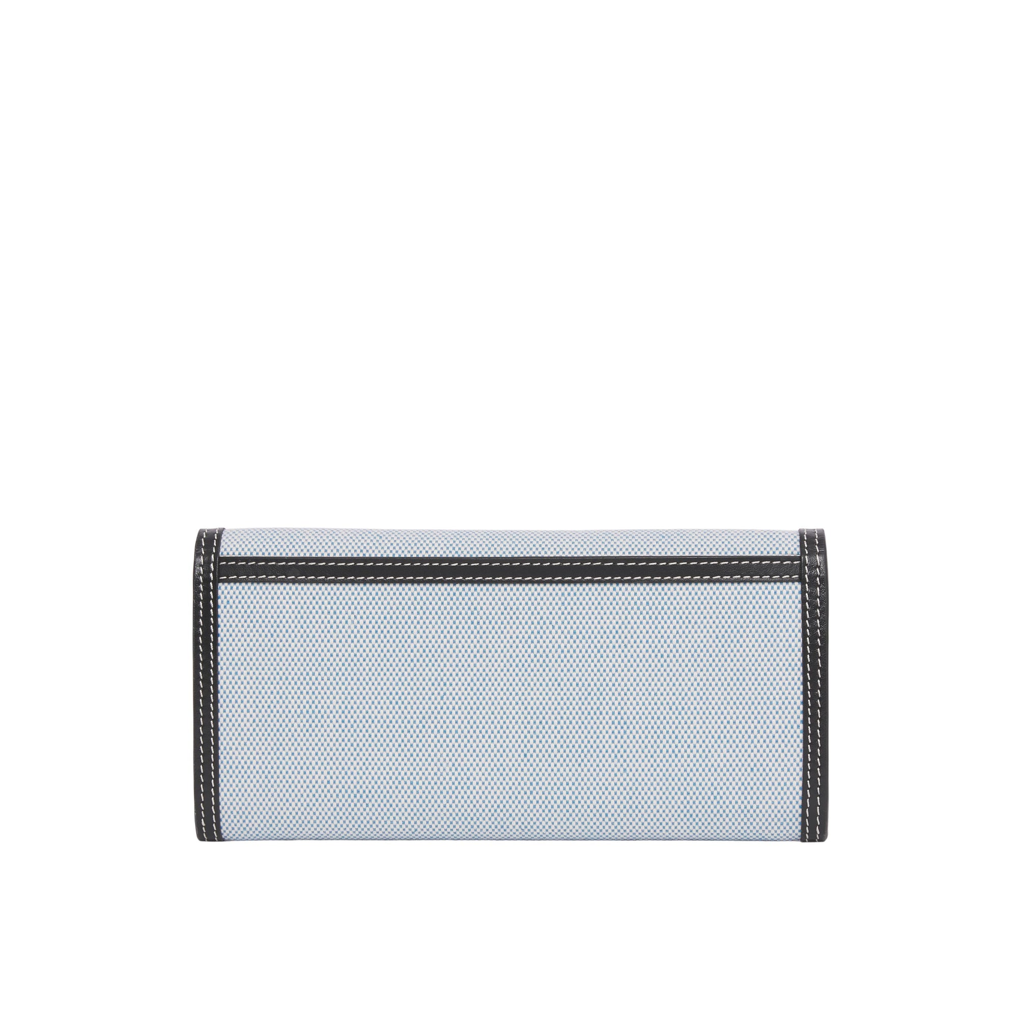 Portefeuille continental en toile de coton avec logo - Vivid Cobalt