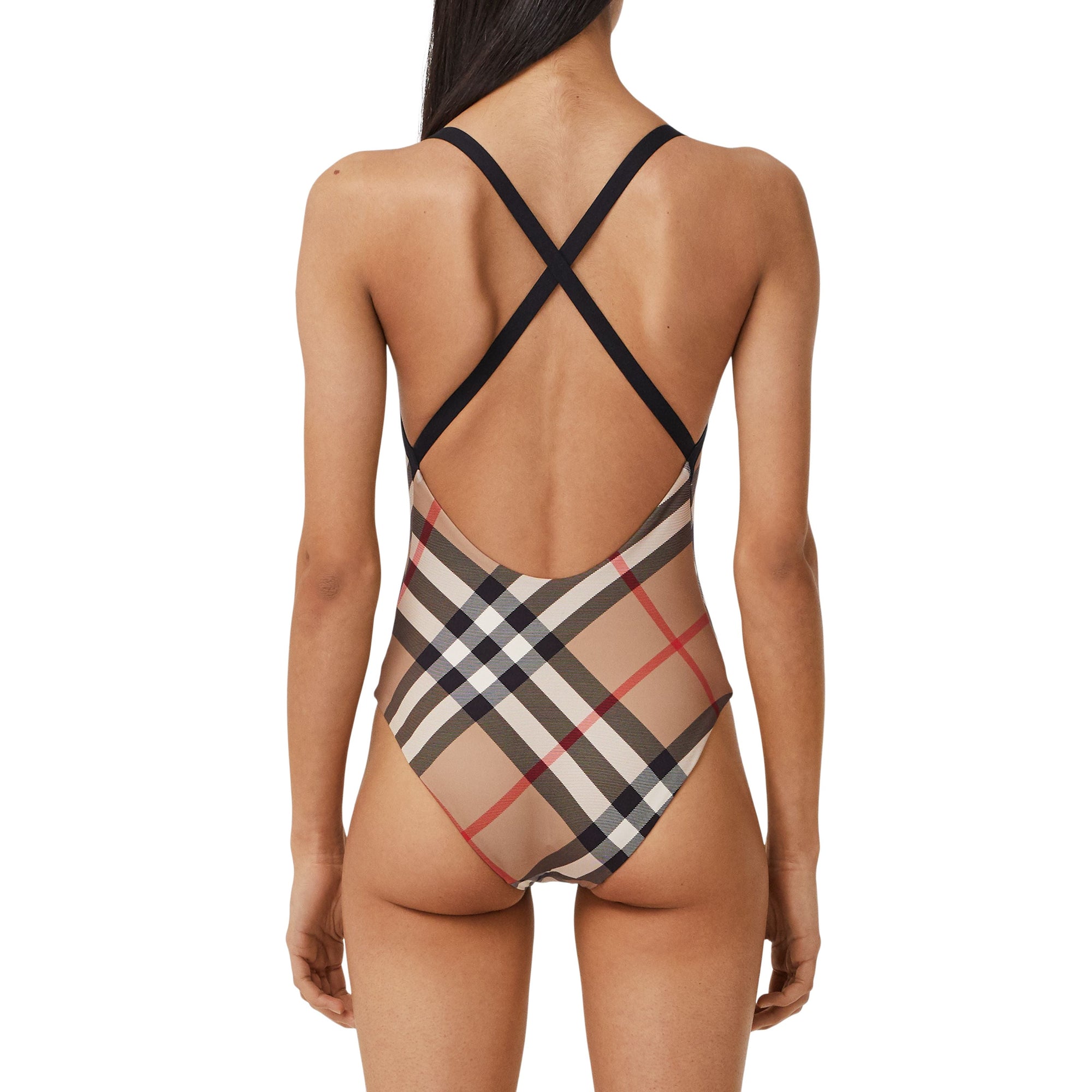 Maillot de bain à motif Exaggerated check - Archive Beige Check