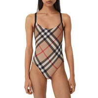 Maillot de bain à motif Exaggerated check - Archive Beige Check