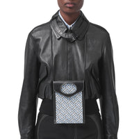 Étui pour téléphone Pocket en cuir et toile Monogram - Baby Blue