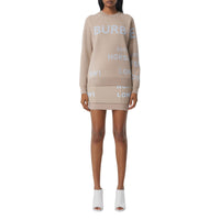 Mini-jupe en jersey stretch Horseferry - Soft Fawn