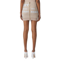 Mini-jupe en jersey stretch Horseferry - Soft Fawn