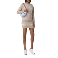 Mini-jupe en jersey stretch Horseferry - Soft Fawn