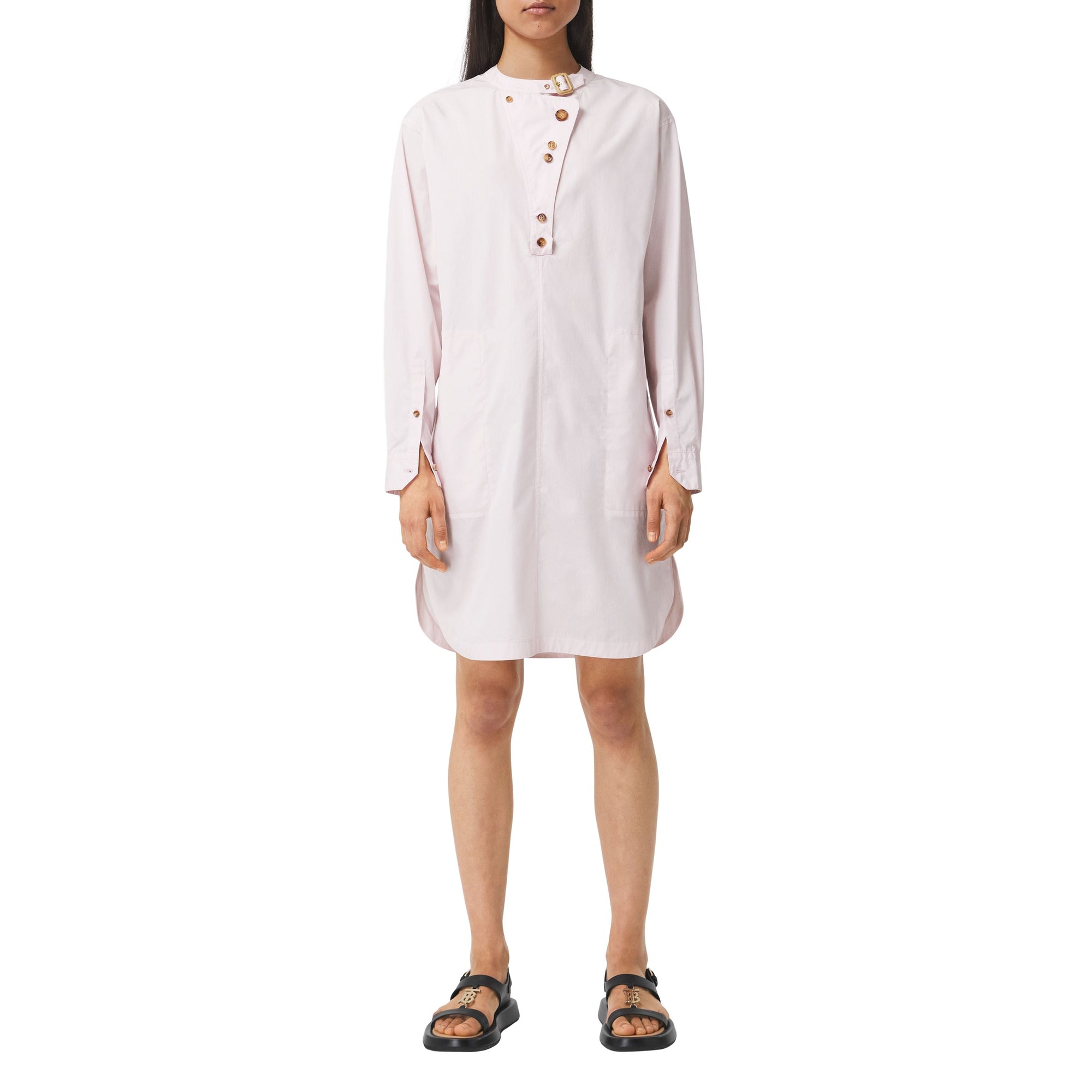 Robe tunique à fines rayures - Pale Pink