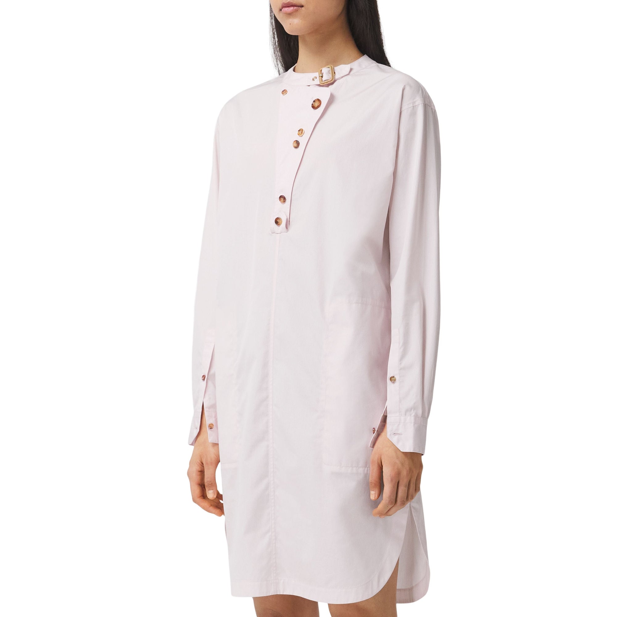 Robe tunique à fines rayures - Pale Pink