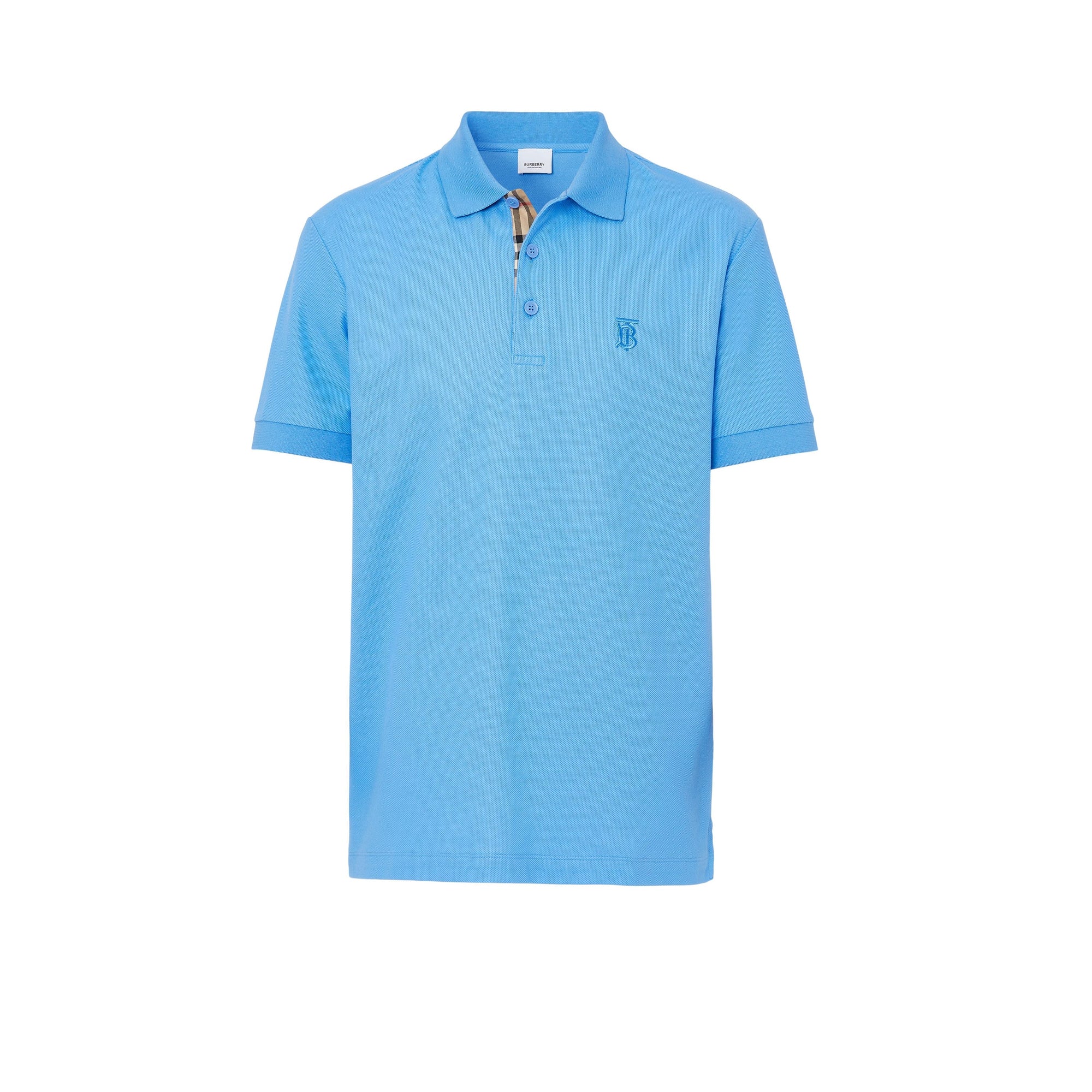 Polo à manches courtes et broderie - Vivid Cobalt
