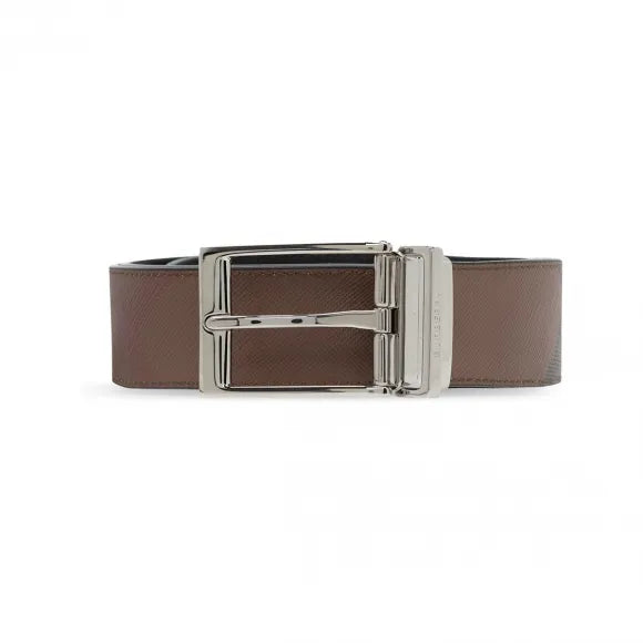 Ceinture à carreaux Louis - Dark Birch Brown