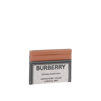 Porte-cartes en toile de coton et cuir Horseferry - Black & Tan