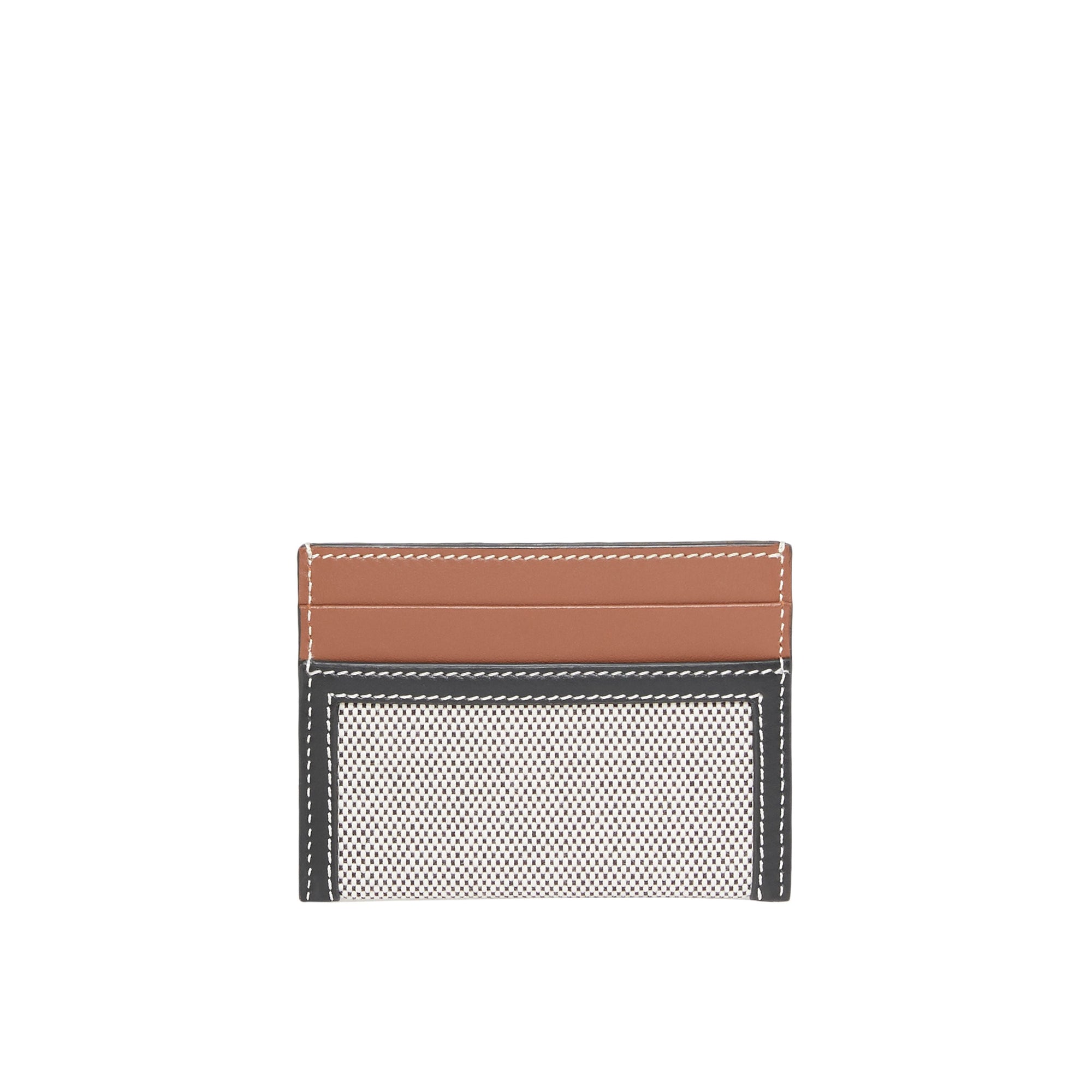 Porte-cartes en toile de coton et cuir Horseferry - Black & Tan