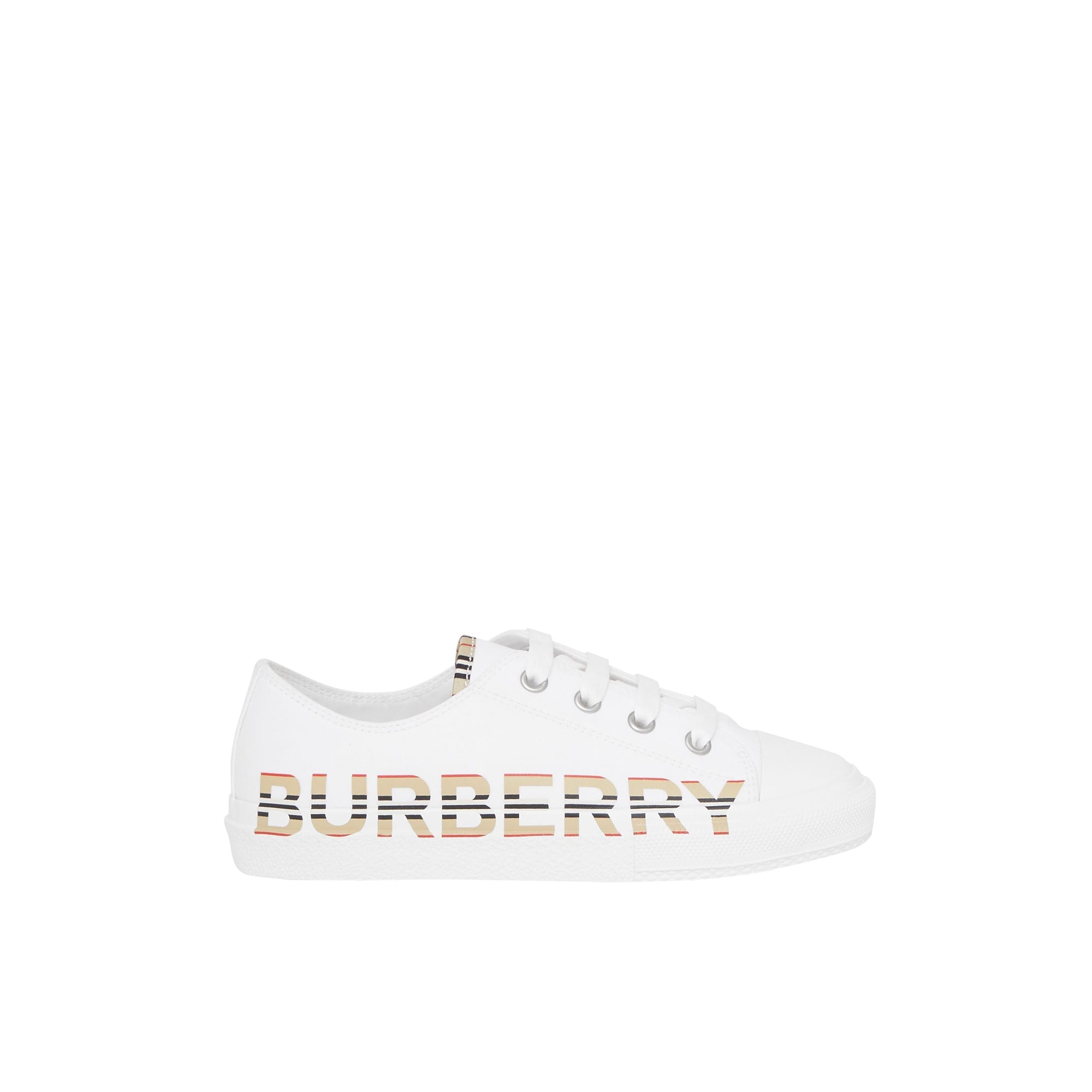 Sneakers à logo à rayures iconiques - Optic White