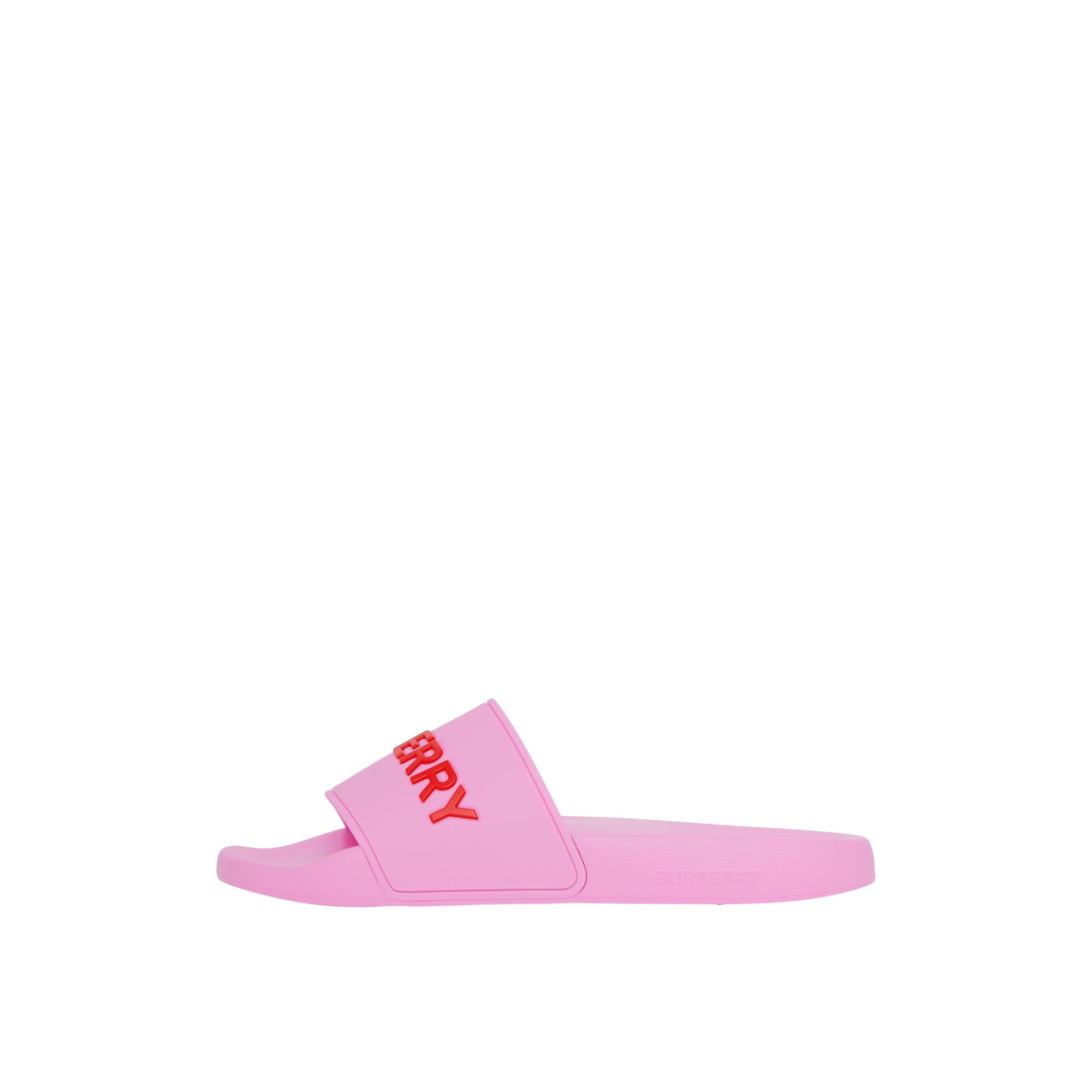 Mules plates à logo contrasté - Bubble Gum Pink
