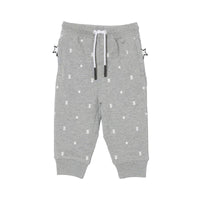 Pantalon de survêtement en coton à motifs étoilé - Grey