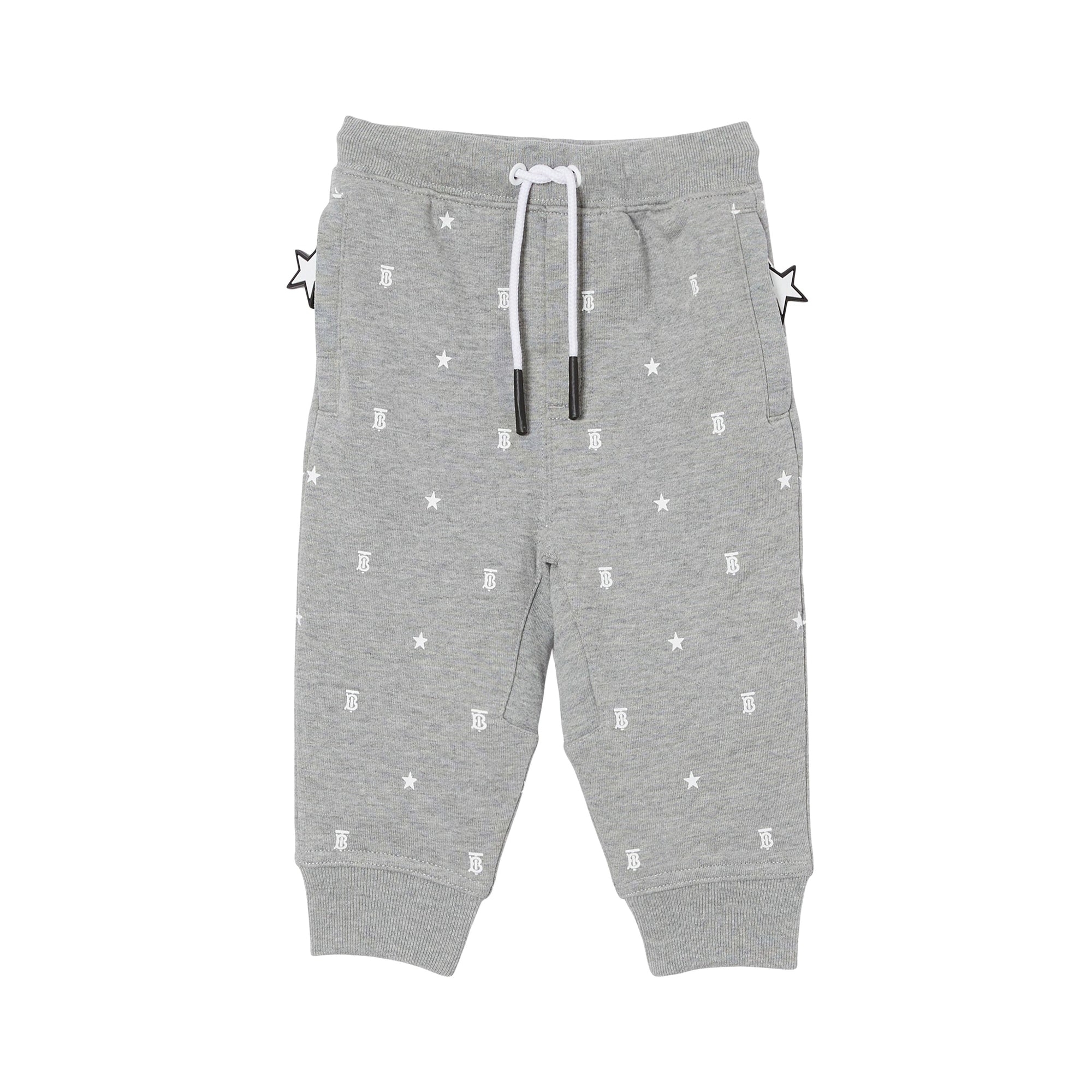 Pantalon de survêtement en coton à motifs étoilé - Grey