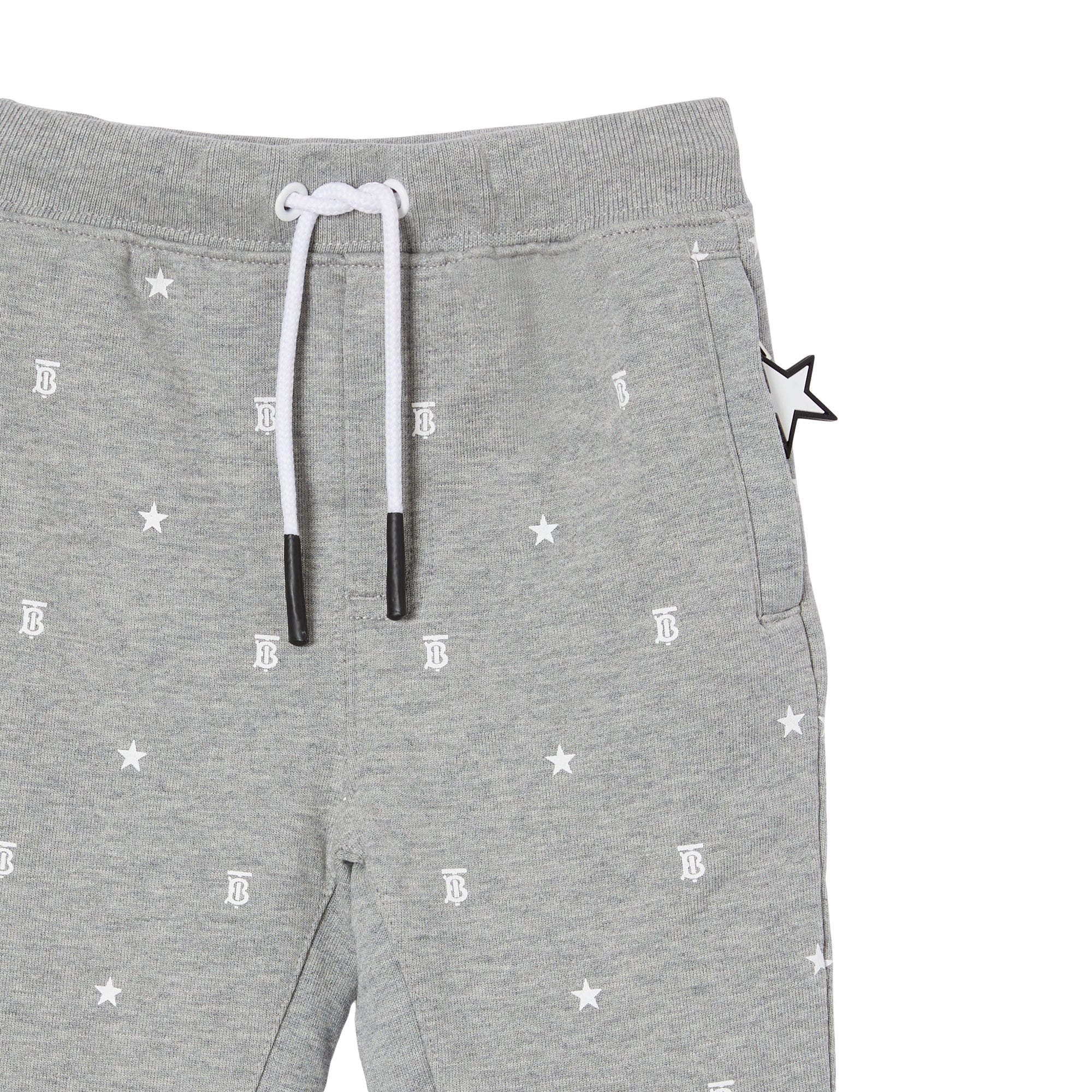 Pantalon de survêtement en coton à motifs étoilé - Grey