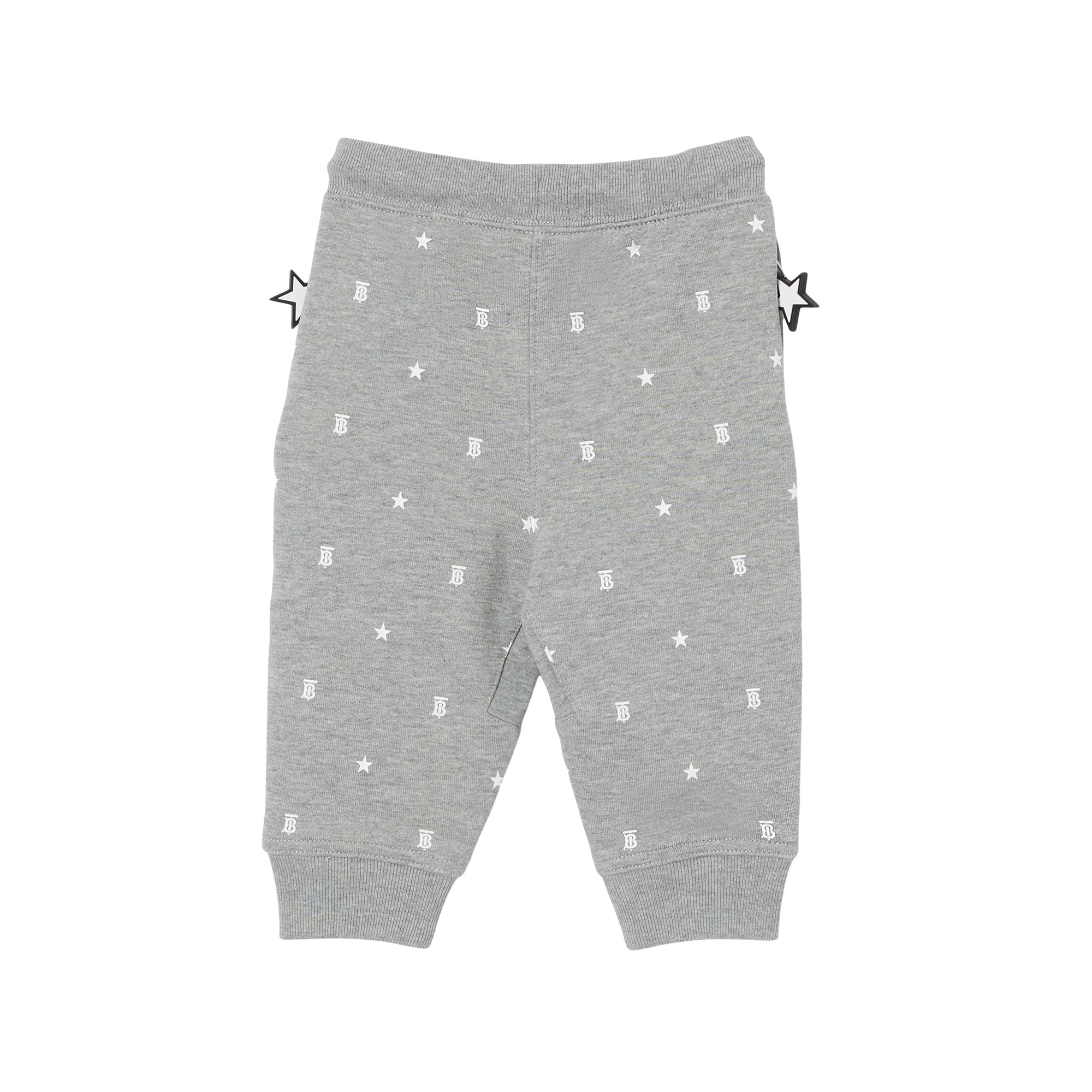 Pantalon de survêtement en coton à motifs étoilé - Grey