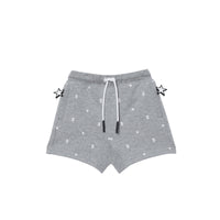 Short en coton à motifs étoilé et Monogram - Grey