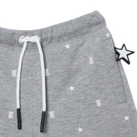 Short en coton à motifs étoilé et Monogram - Grey