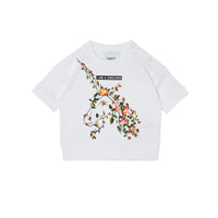 T-shirt en coton à imprimé Licorne - White
