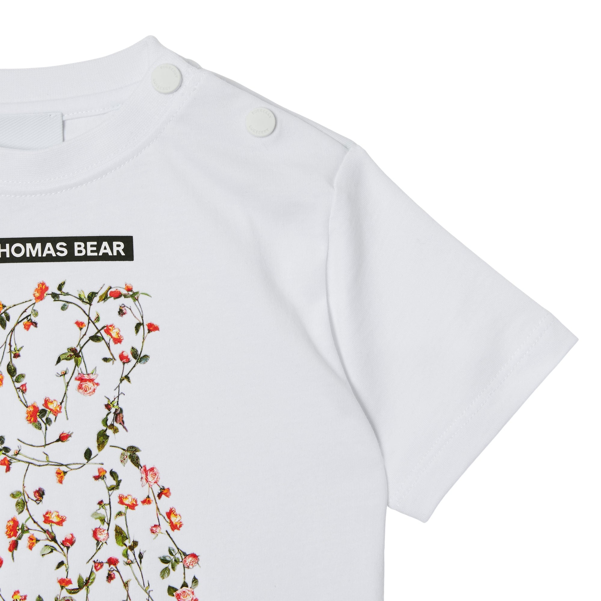 T-shirt en coton à imprimé Ourson - White