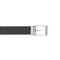Ceinture réversible en tissu à motif London check - Dark Charcoal & Black