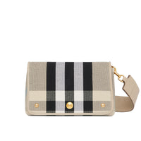 Petit sac à bandoulière en toile Check - Soft Fawn