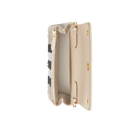 Petit sac à bandoulière en toile Check - Soft Fawn