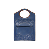 Sac Pocket plat en cuir tricolore à logo - Ink Blue & Black
