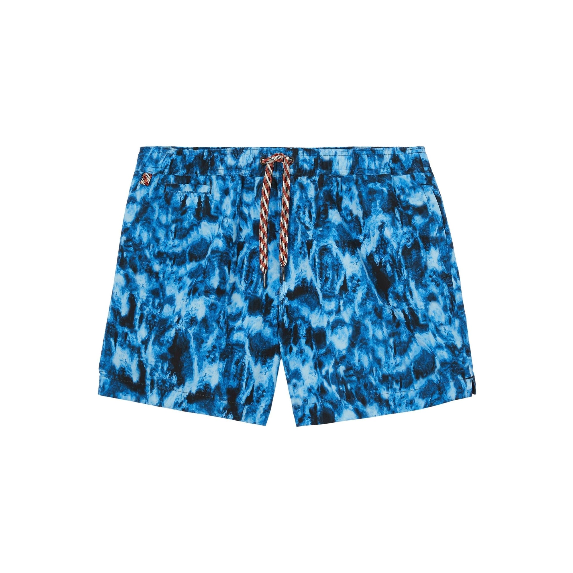 Short de bain à imprimé vaguelette - Midnight Navy
