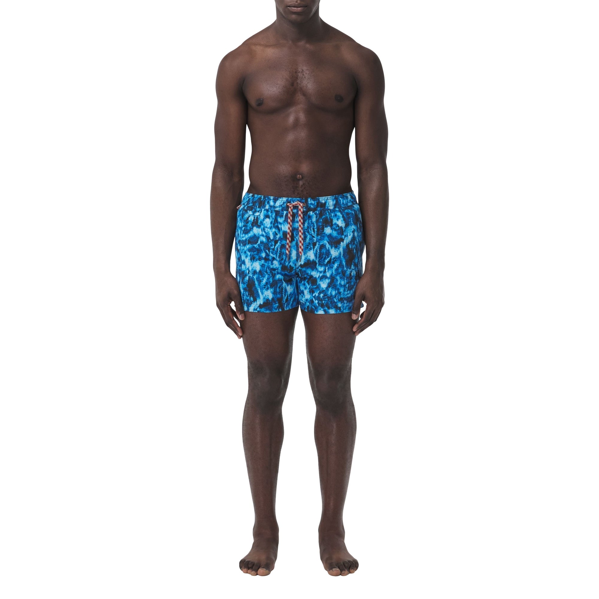 Short de bain à imprimé vaguelette - Midnight Navy