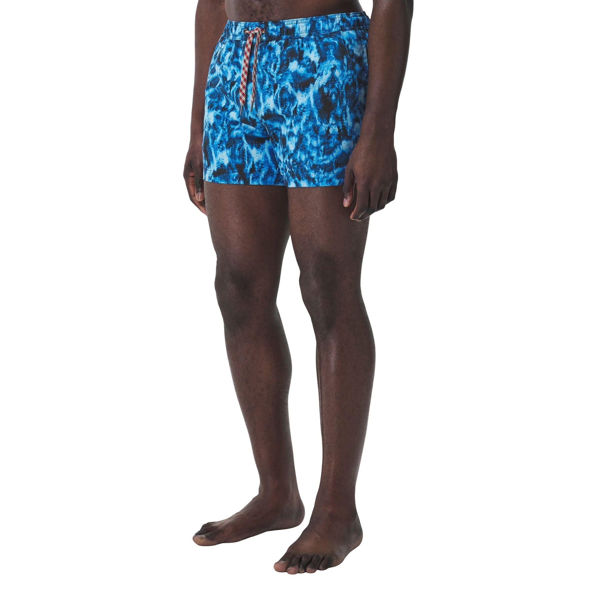 Short de bain à imprimé vaguelette - Midnight Navy