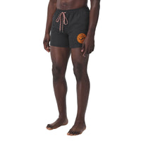 Short de bain à cordon de serrage à motif requin - Black