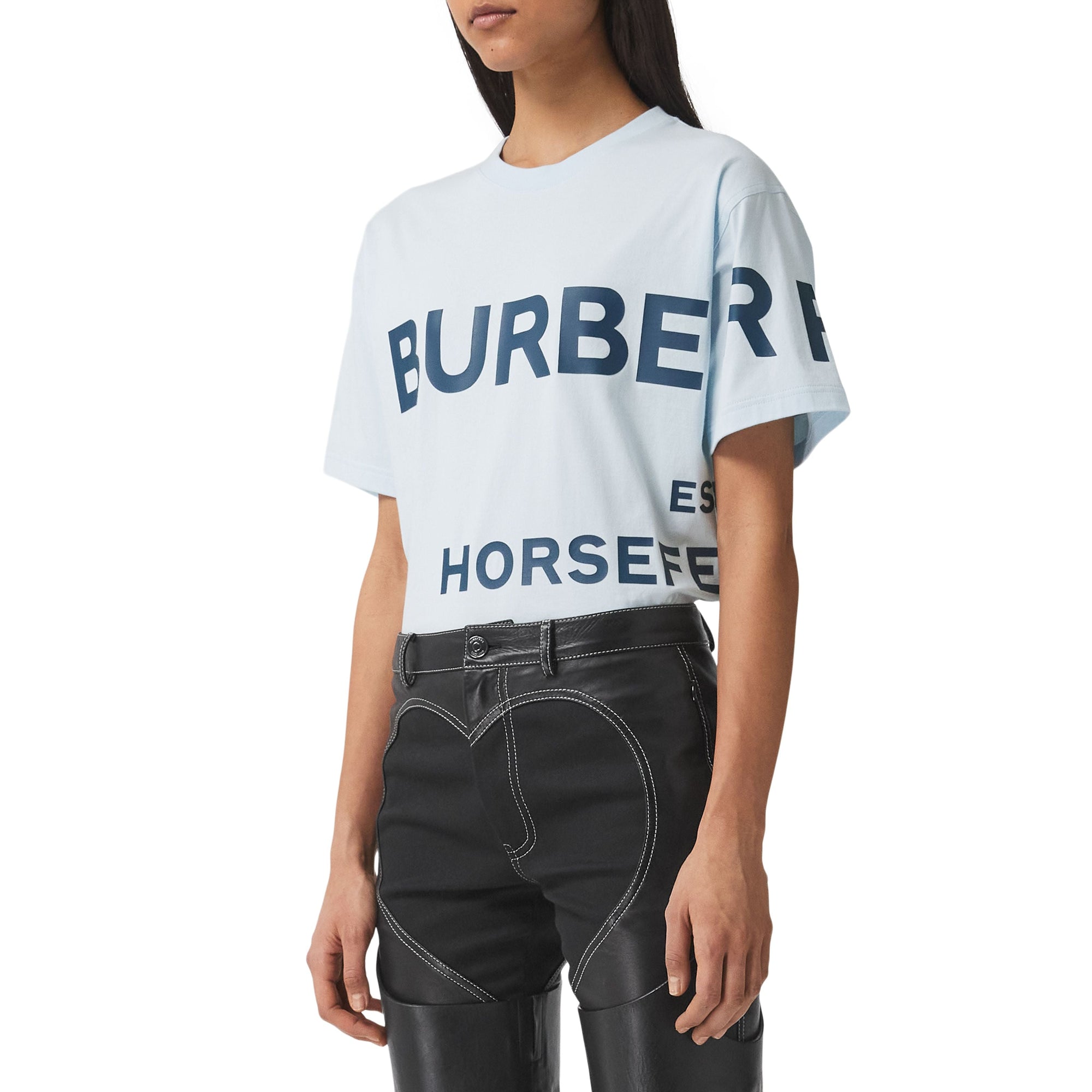 T-shirt oversize en coton Horseferry - Pale Blue