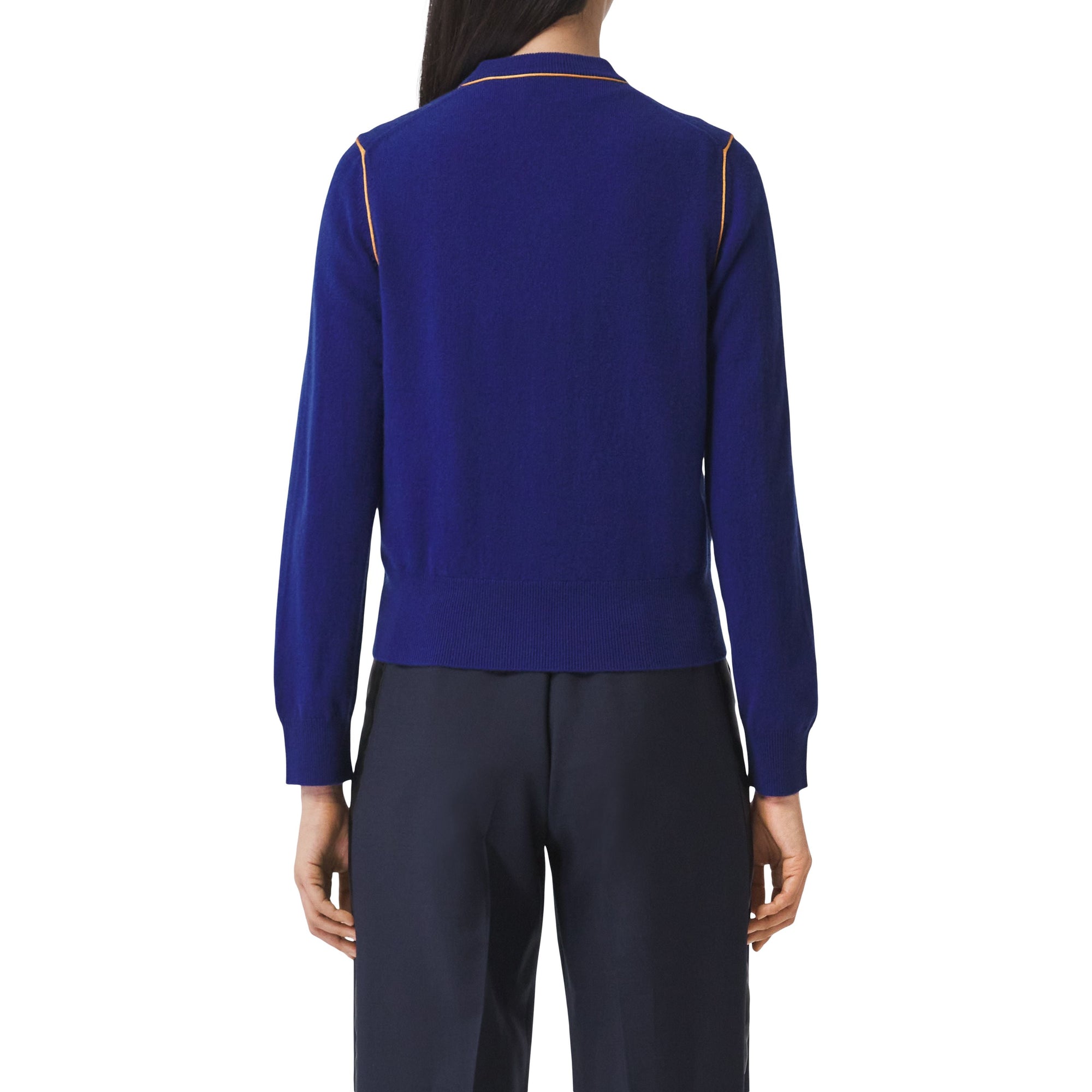 Cardigan Monogram en cachemire et soie - Inky Navy