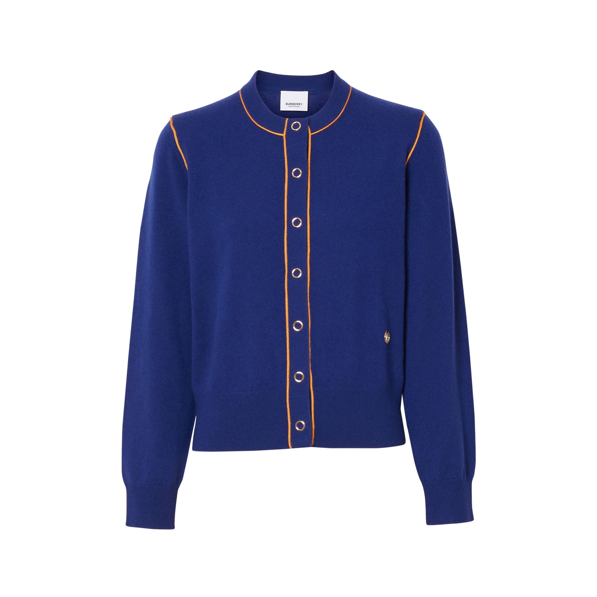 Cardigan Monogram en cachemire et soie - Inky Navy