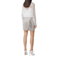 Mini jupe avec cristaux - Pale Biscuit