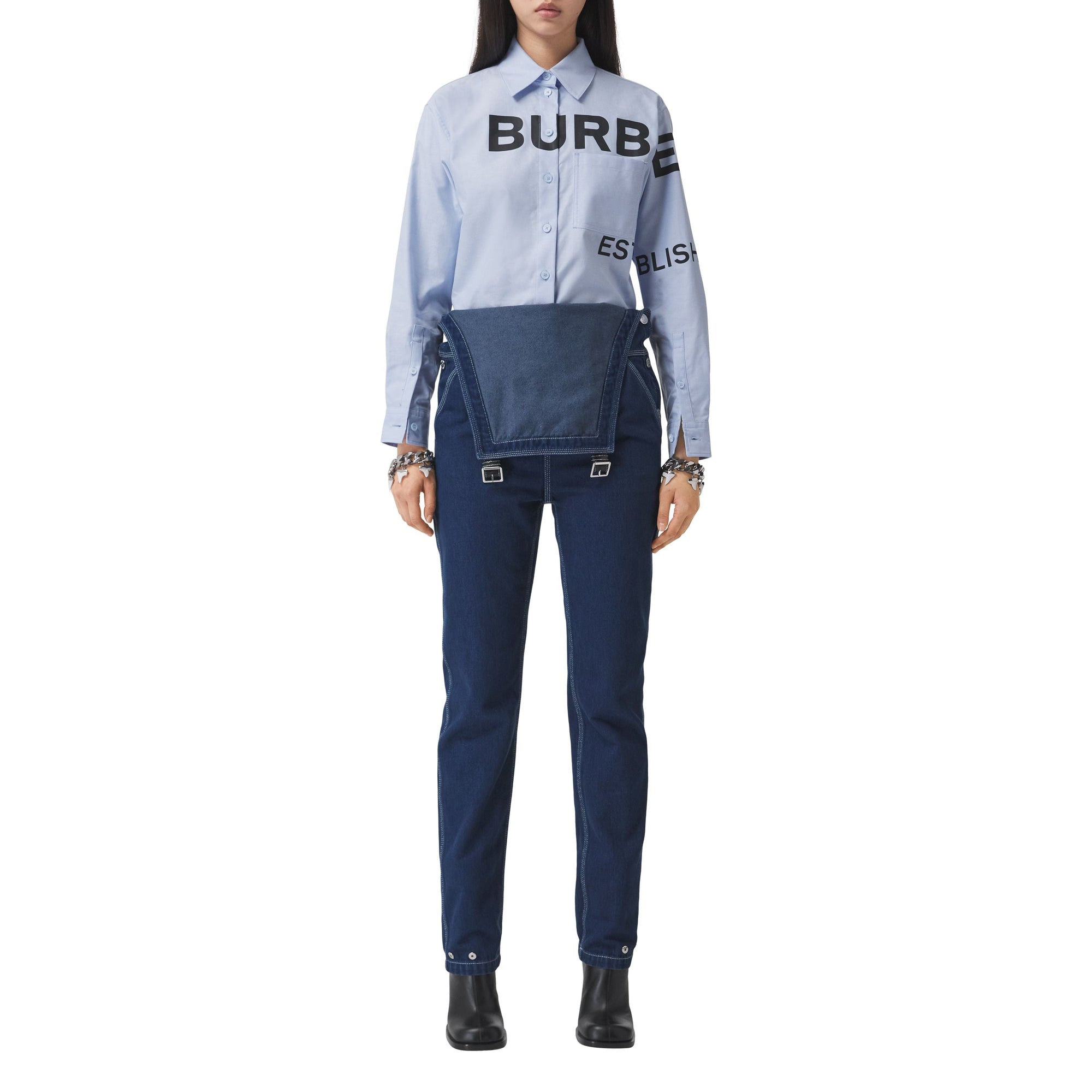 Chemise Oxford oversize Horseferry - Pale Blue