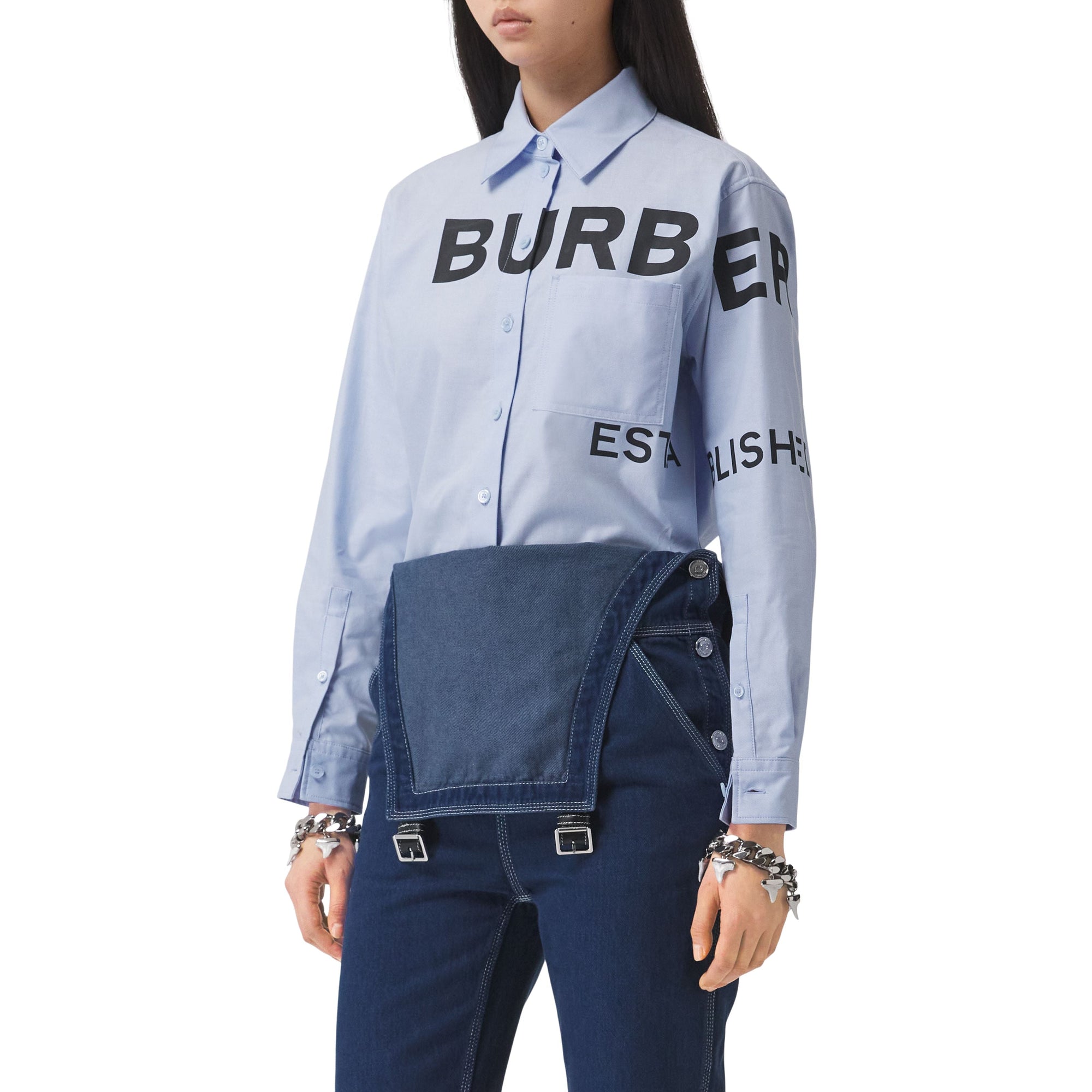 Chemise Oxford oversize Horseferry - Pale Blue