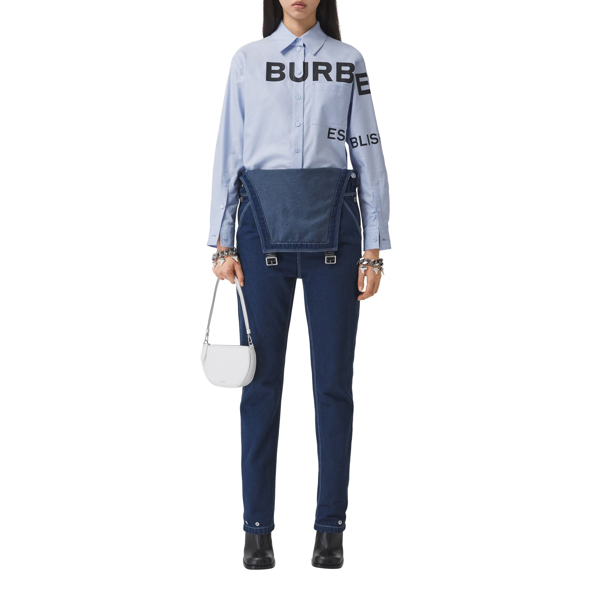 Chemise Oxford oversize Horseferry - Pale Blue