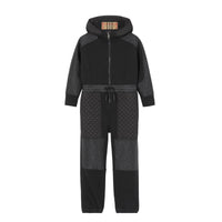 Combinaison en coton matelassé Monogram - Black