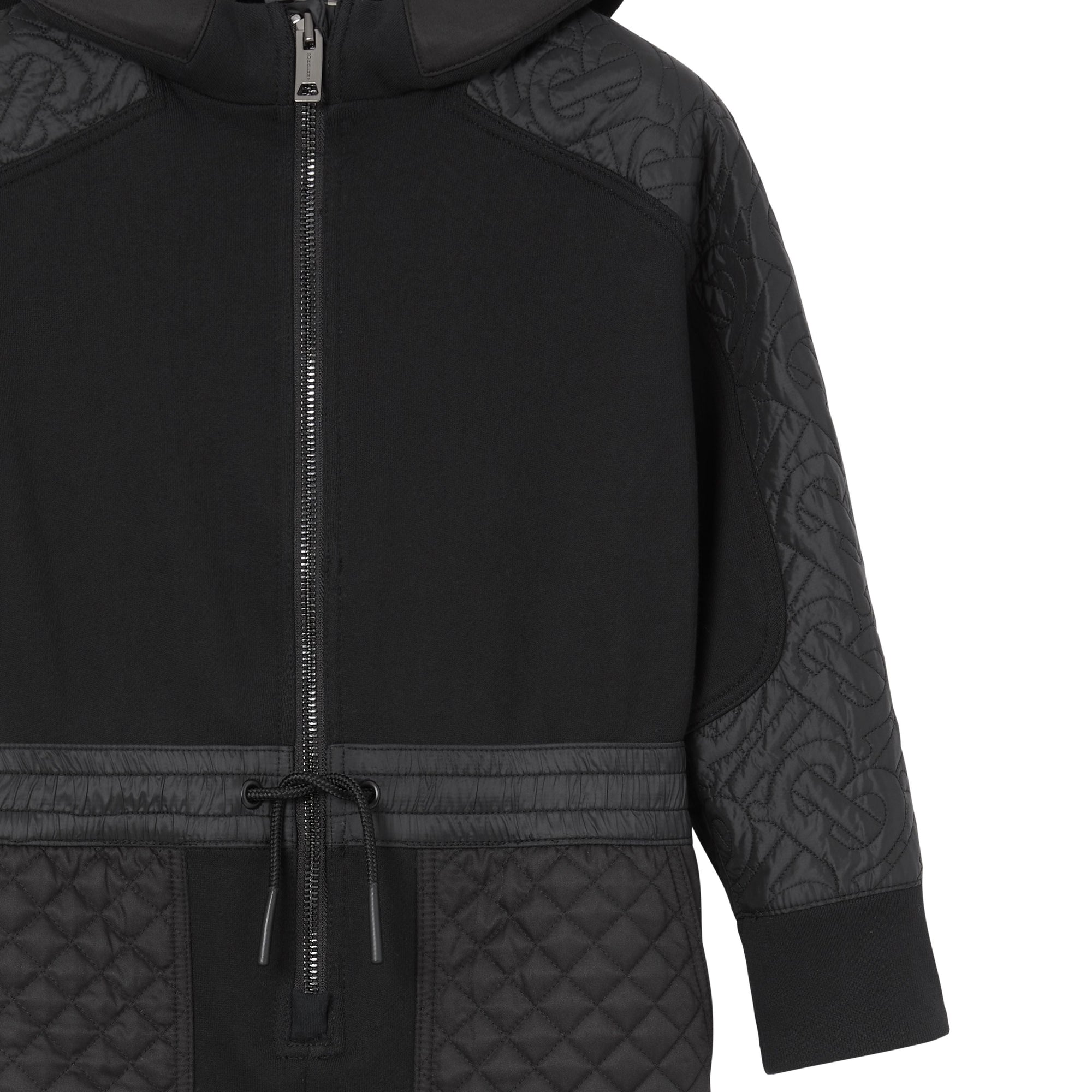 Combinaison en coton matelassé Monogram - Black