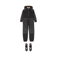 Combinaison en coton matelassé Monogram - Black