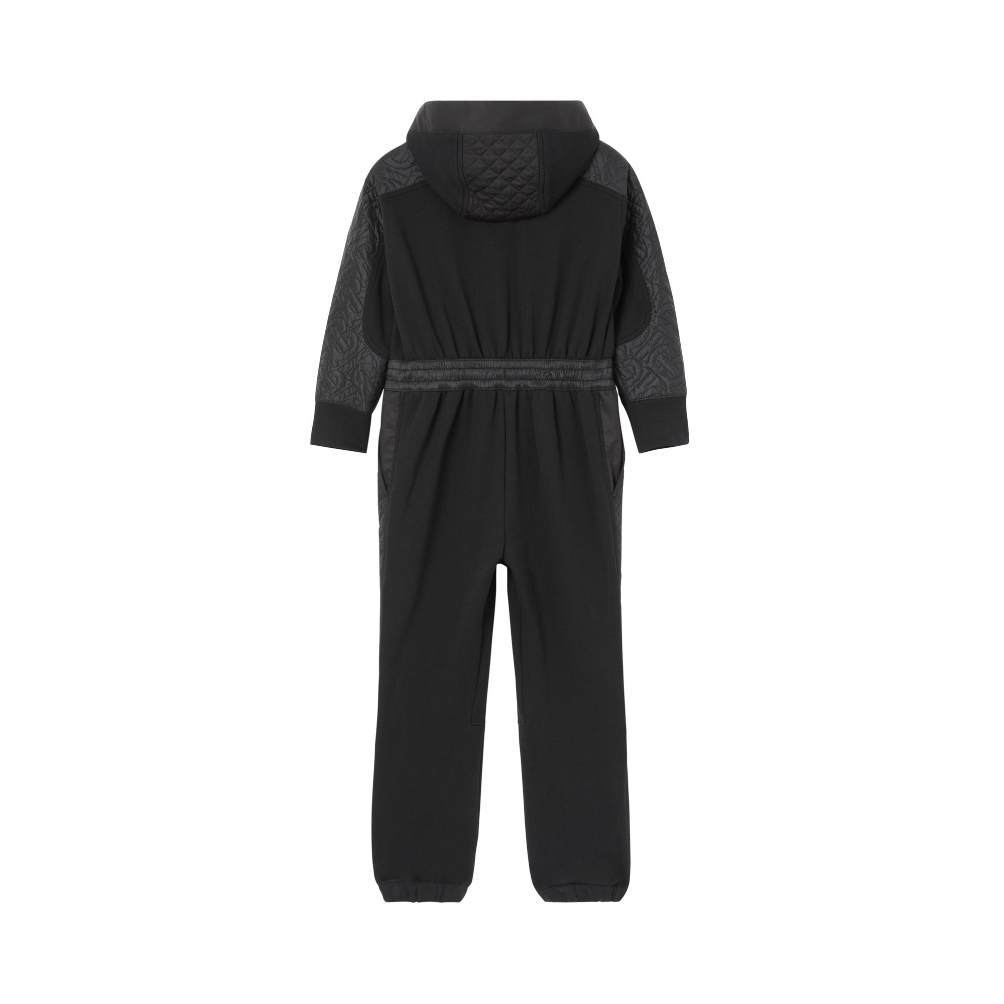 Combinaison en coton matelassé Monogram - Black