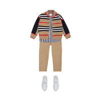 Pantalon en sergé de coton à rayures iconiques - Archive Beige