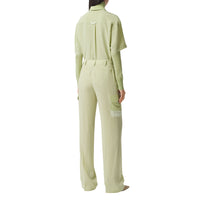 Chemise bowling en crêpe de soie - Mist Green