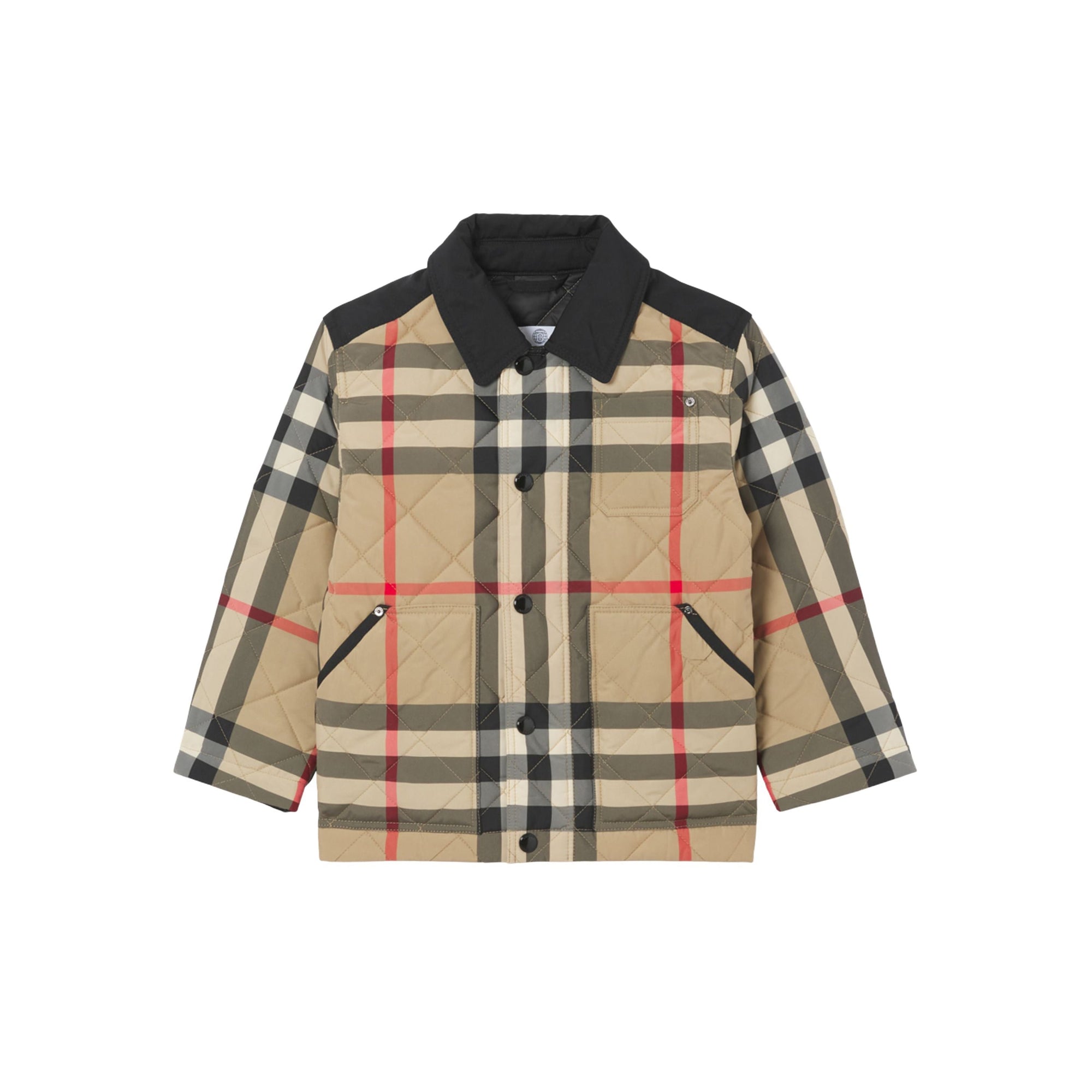 Veste matelassée à logo appliqué - Archive Beige Check