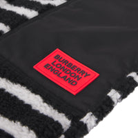 Short en jacquard molletonné à imprimé zèbre avec logo - Black